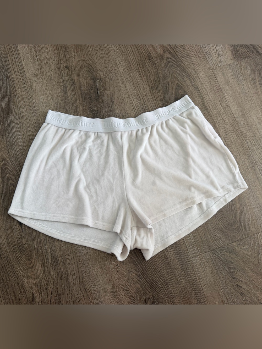 Juicy Couture Bling White Athletic Lounge Shorts